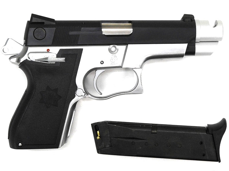 WA] S&W M6906 スピードマスター 固定ガスガン フレームシルバーモデル
