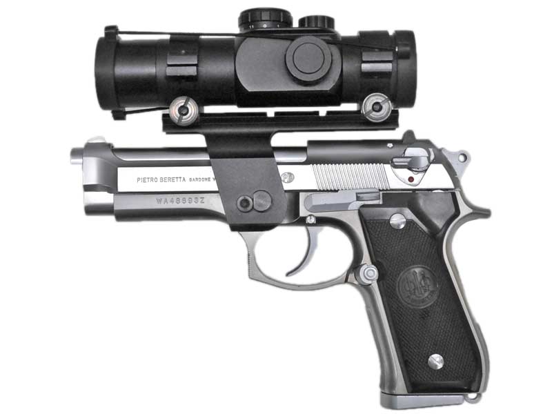 WA] ベレッタ M92FS INOX ガスブローバック マウントスコープカスタム