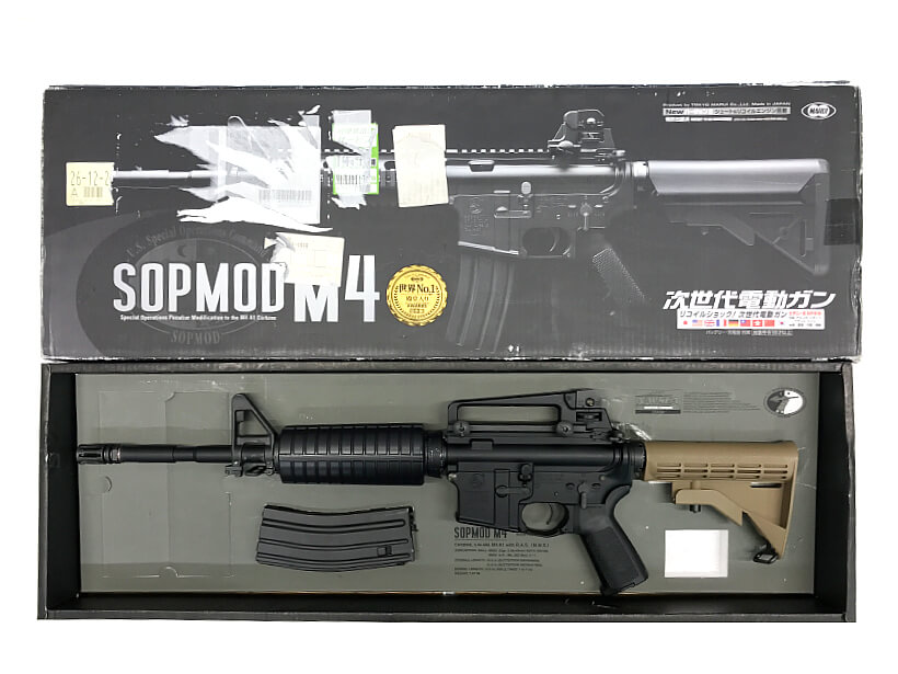 東京マルイ] SOPMOD M4 次世代電動ガン パーツ変更有り (ジャンク)の