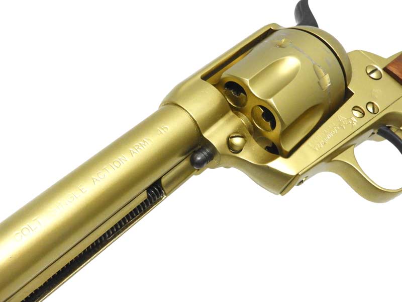 タナカ] コルト SAA シビリアン ゴールド 木製グリップ SMG金属モデル