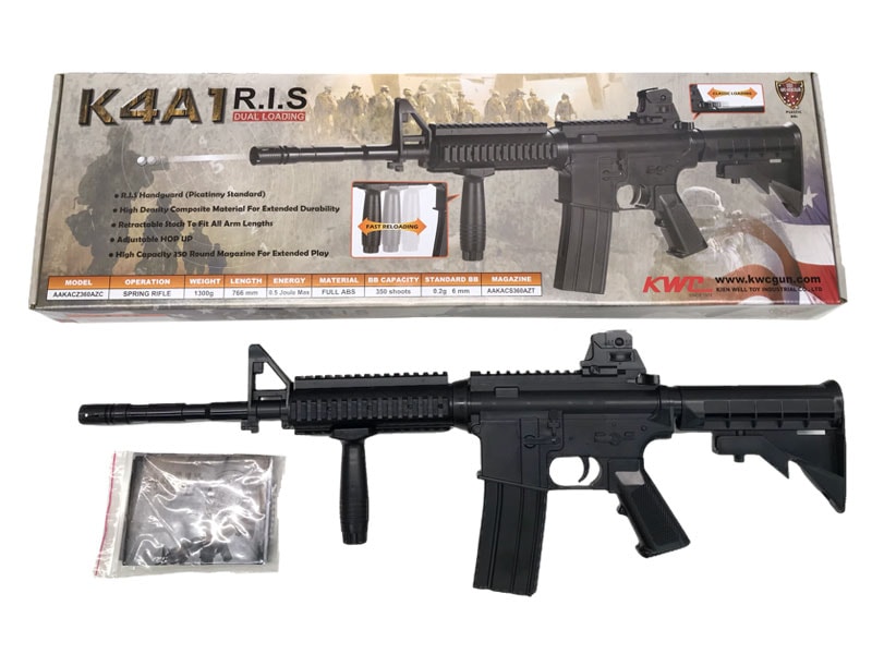 KWC] K4A1 M4A1 RIS エアコッキングガン (新品)の販売ページ｜エアガン.jp