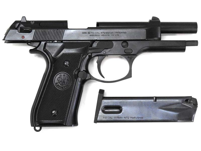 マルシン] ベレッタ M92F 発火モデルガン セーフティオミット 欠けあり