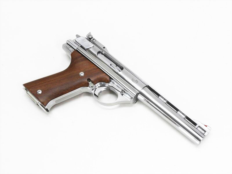 MGC] 44オートマグ .44マグナム AMP-180 ニッケル シルバーモデル 木製