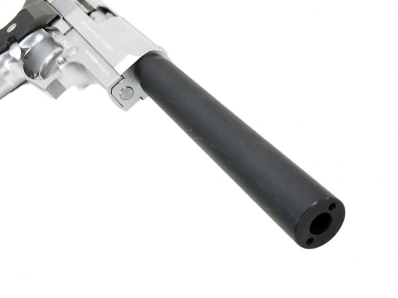 KSC] ベレッタ M8000 クーガーF INOX ステンレスシルバー サイレンサー