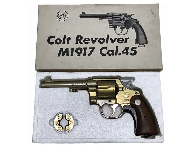 ハドソン] コルト M1917 Cal.45 スムース木製グリップ SMG金属モデル