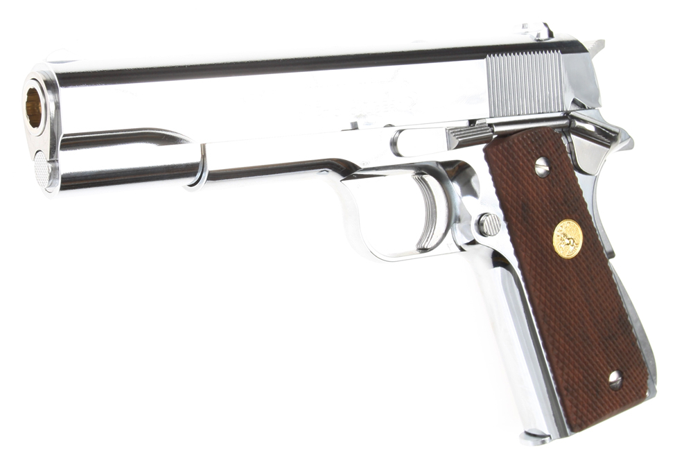 Colt Government Mark IV, Series 70, nickel finish, GBB, Tokyo
