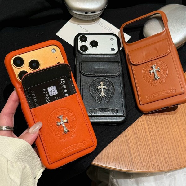 クロムハーツブランドiphone17 air 14 16 15ケースファッション潮流