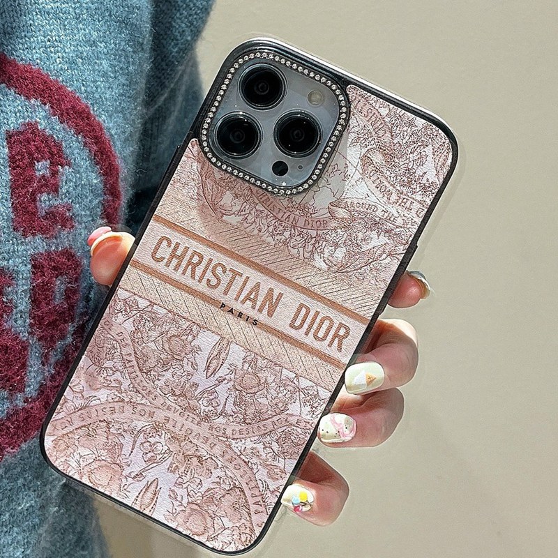 Dior ディオールiphone14 16 pro 15 plusケースブランドカード入れハイ