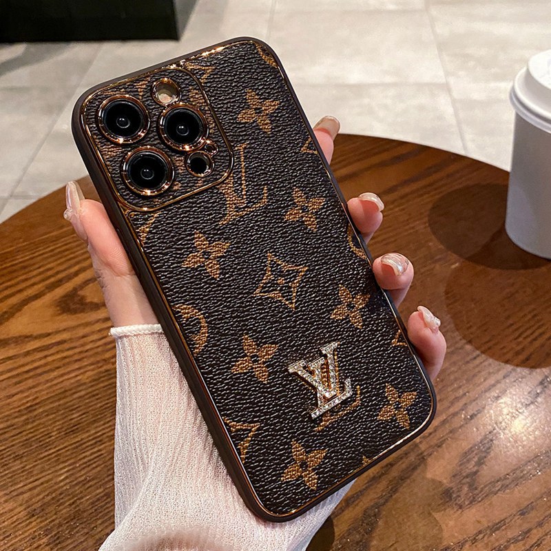 Lv ルイヴィトンiphone14 15 pro 15 plusケースブランドカード入れ韓国