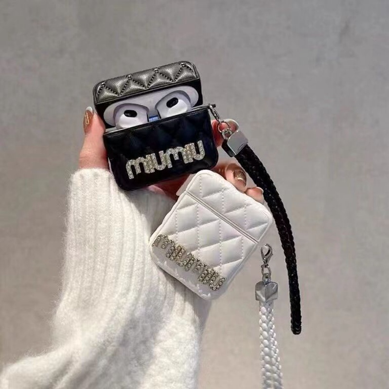 ミュウミュウ MiuMiuブランドエアーポッズ プロ2ケース落下防止airpods