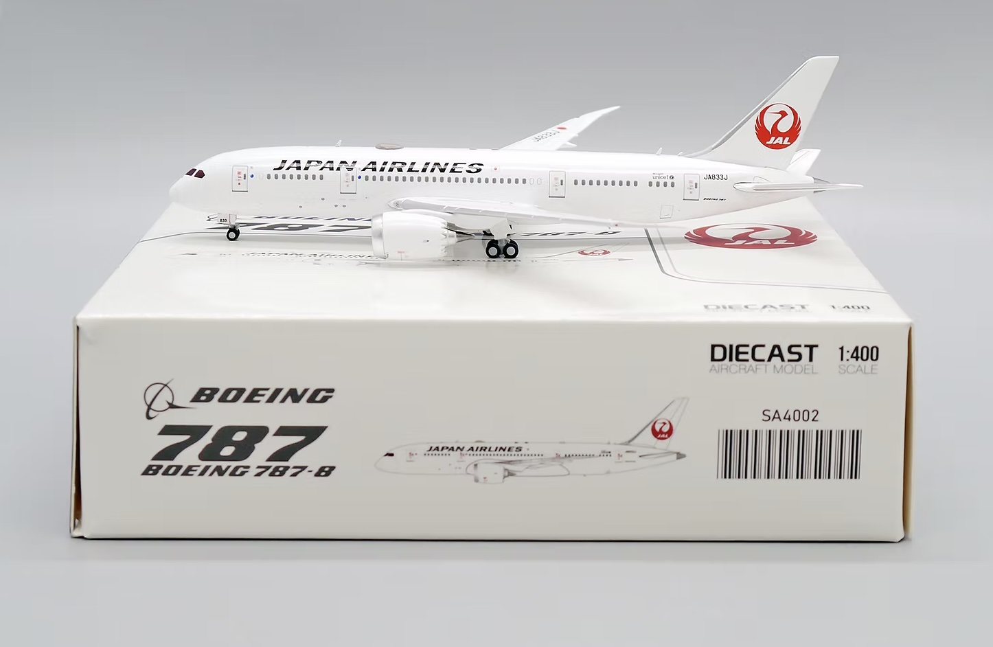 SA4002 Japan Airlines B787-8 Dreamliner JA833J – Airplane Model SG