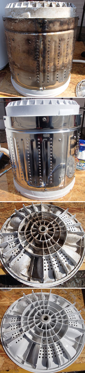 冷蔵庫・洗濯機販売 札幌 ｜ 分解清掃済みの洗濯機とキレイな冷蔵庫