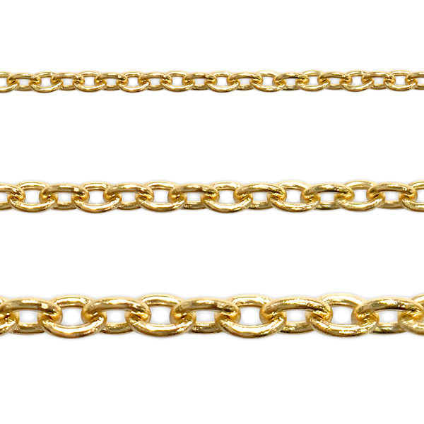 K18 チェーン 丸小豆 0.33mm - アサオ工芸オンライショップ