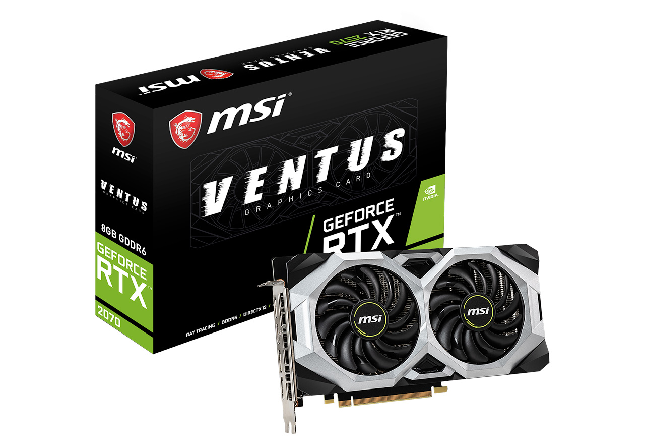 GeForce RTX 2070 VENTUS 8G | MSI グラフィックボード GeForce RTX
