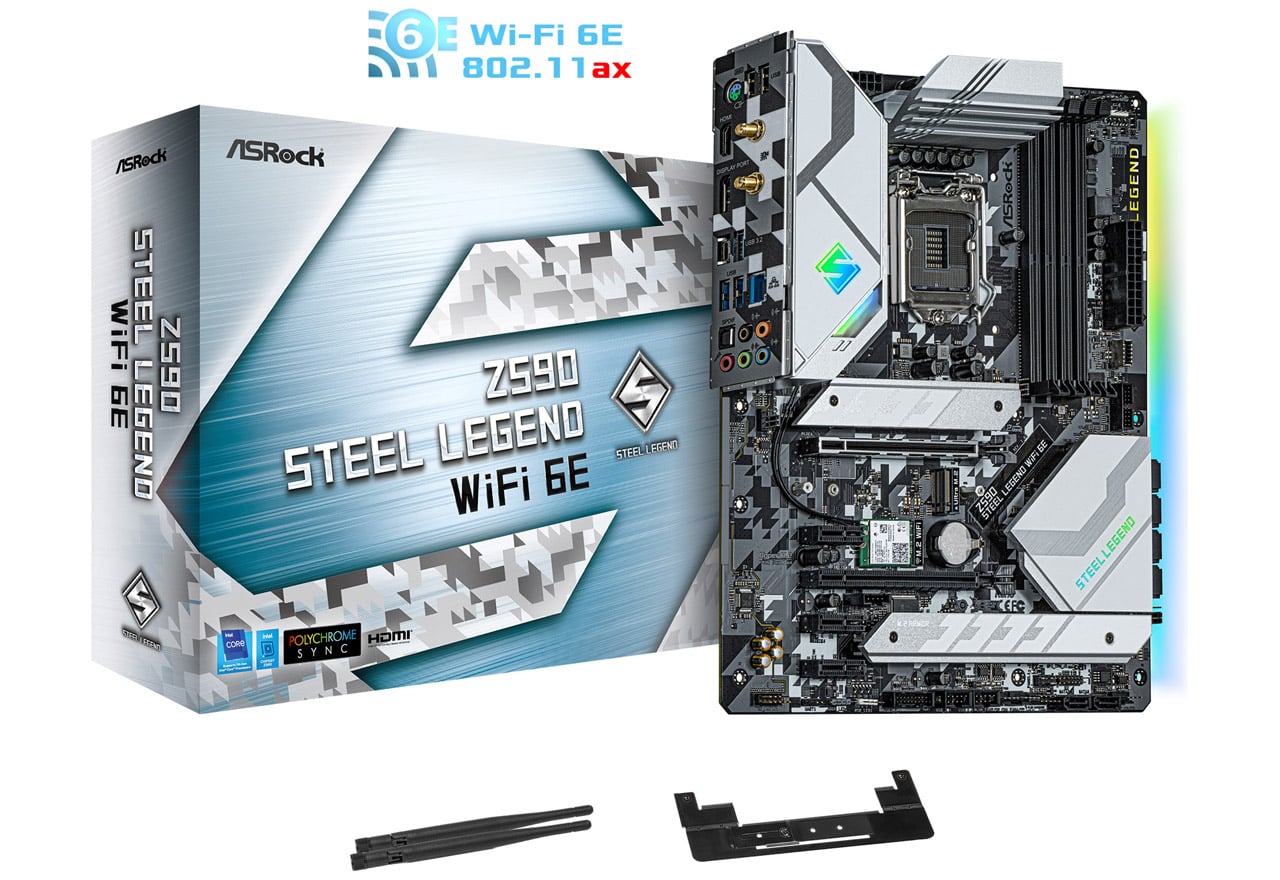 Z590 Steel Legend WiFi 6E | ASRock マザーボード Intel Z590チップ