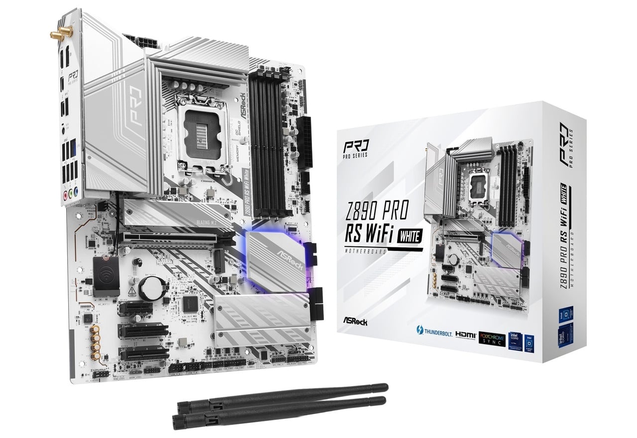 Z890 Pro RS WiFi White | ASRock マザーボード Intel Z890チップ