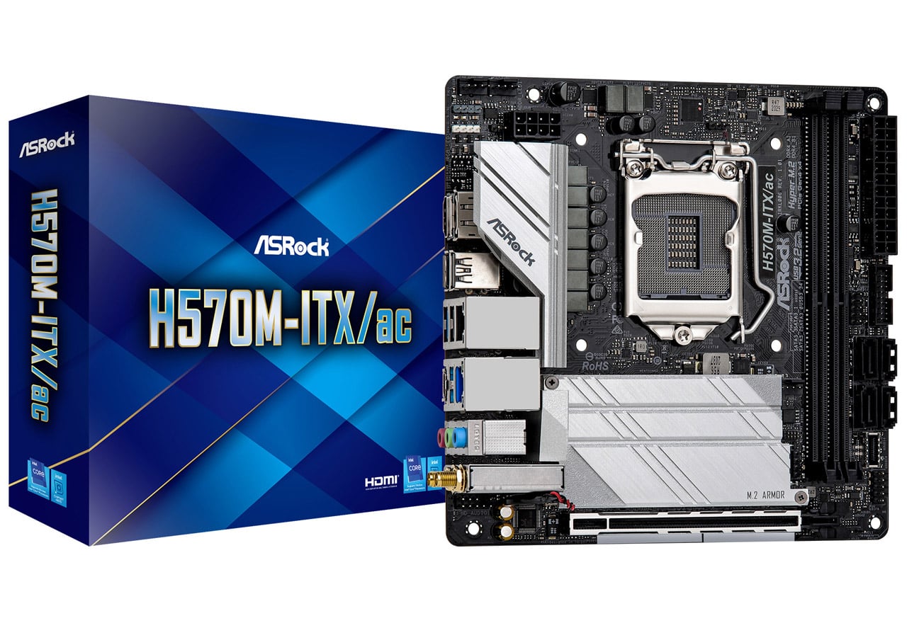 H570M-ITX/ac | ASRock マザーボード Intel H570チップセット | 株式