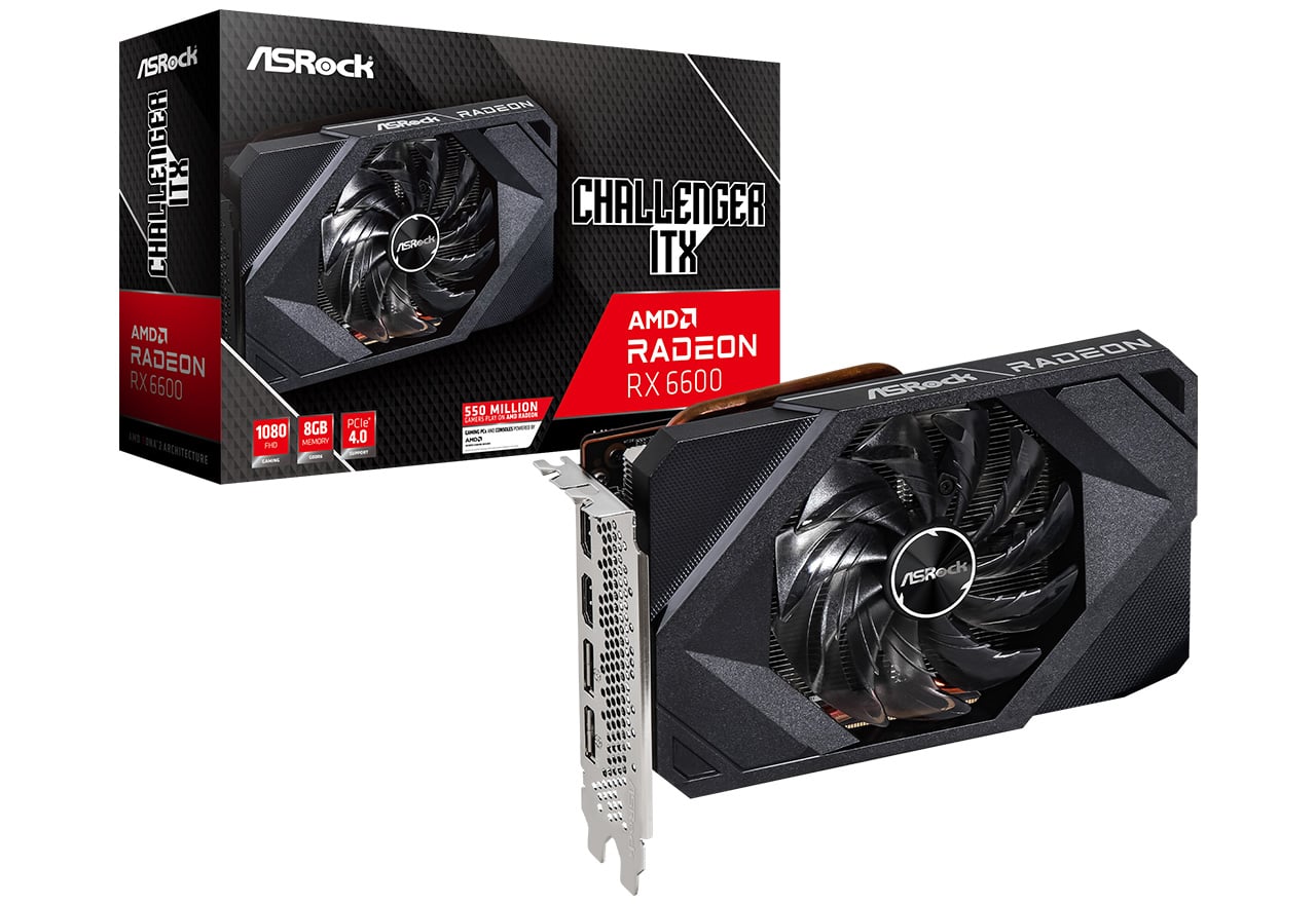 Radeon RX 6600 Challenger ITX 8G | ASRock グラフィックボード