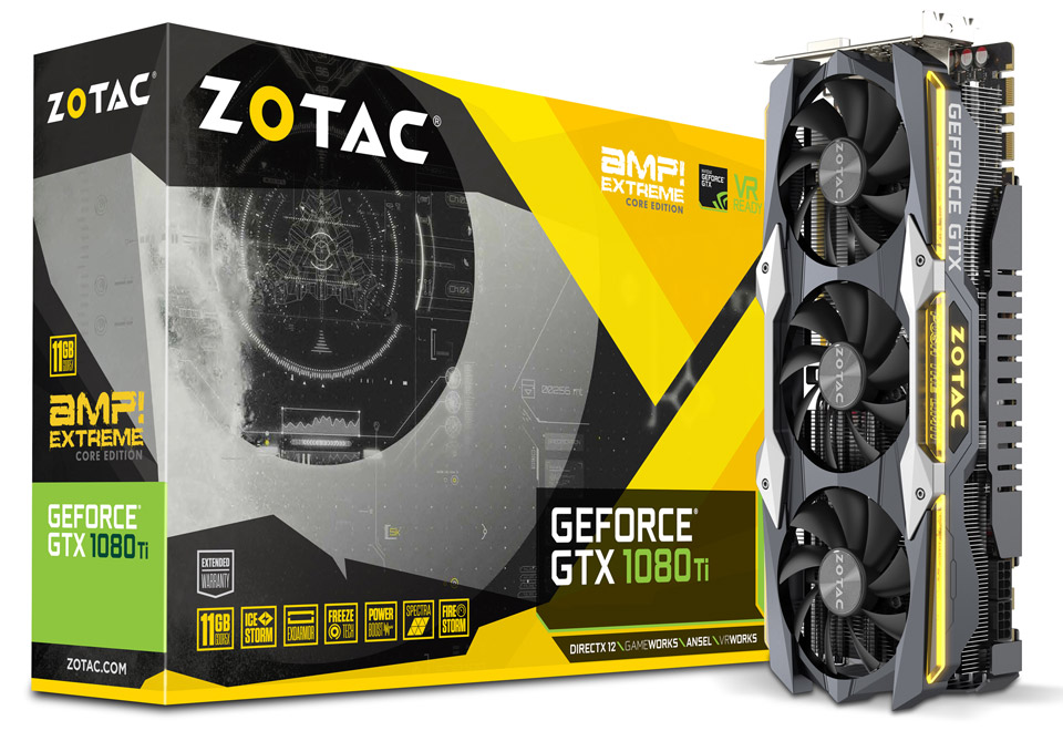 ZOTAC GeForce GTX 1080 Ti AMP Extreme Core Edition | ZOTAC NVIDIA