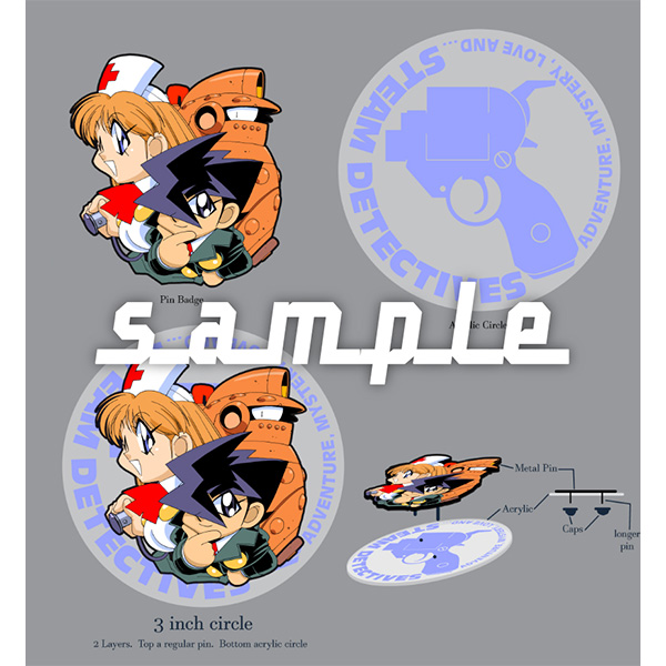 サンディエゴコミコン2025限定「蒸気探偵団 ピンズセット」 | LAB