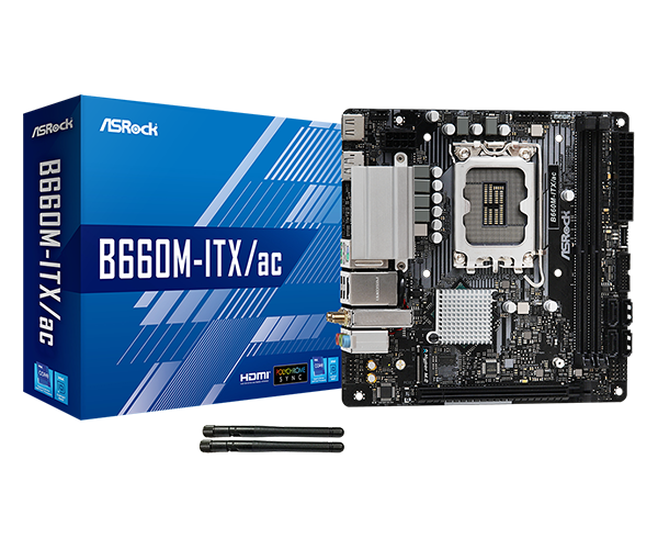 ASRock　B660M-ITX/ac　Wi-Fi　付属品・外箱付き ASRock > B660M-ITX/ac