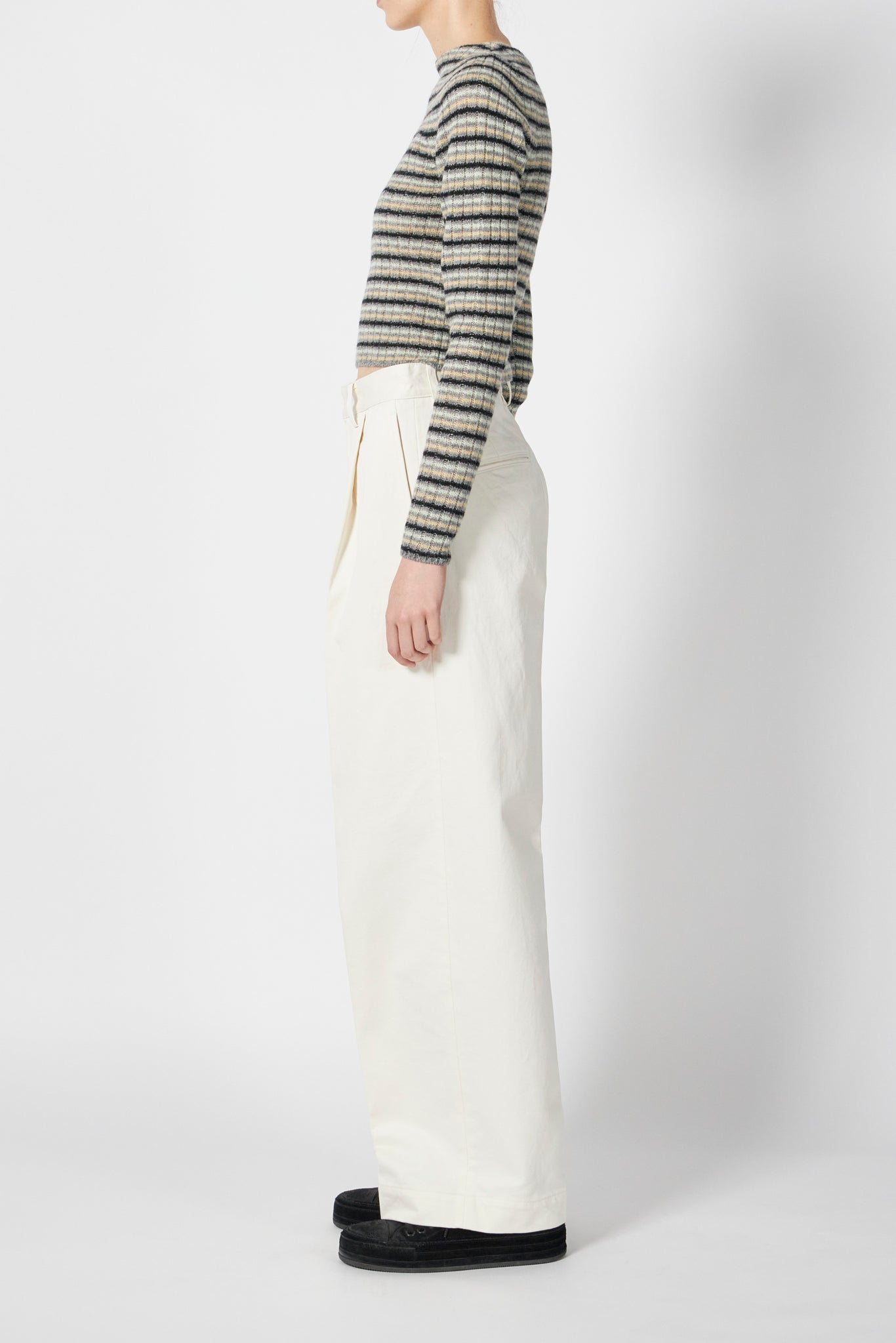 SHETLAND WOOL CASHMERE RIB KNIT BOAT-NECK P/O – ATELIERMO