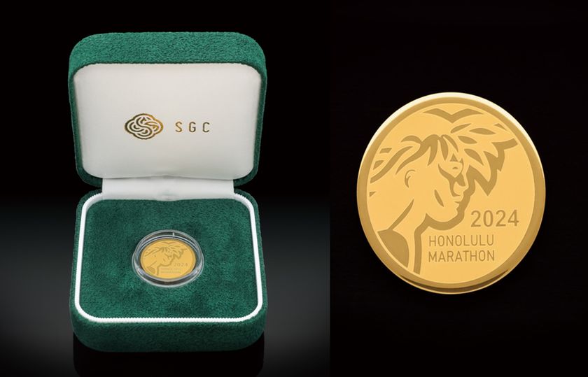 K24 ホノルルマラソン2024 記念メダル、販売開始！手に入るのは優勝者