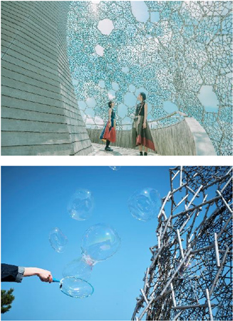 2025年春、神戸の山・六甲山の展望台で 体験型アートイベント 「シダレ