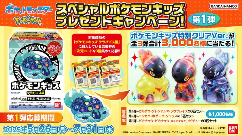 スペシャルポケモンキッズが当たる プレゼントキャンペーン第1弾 を