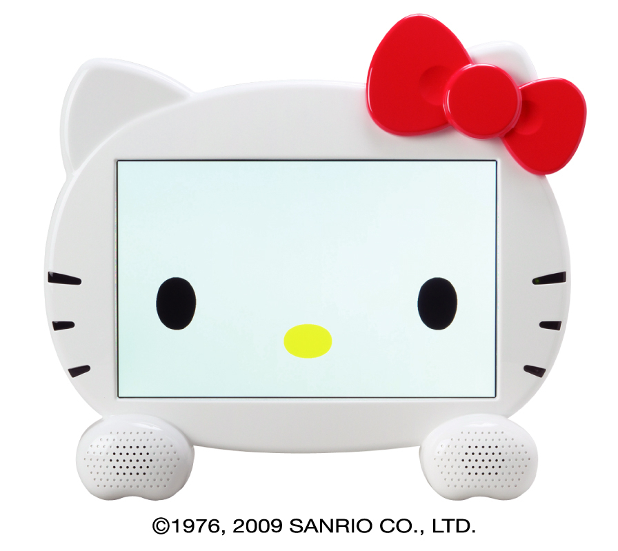 ハローキティのフェイス形 13.3V型 地上デジタルハイビジョン液晶