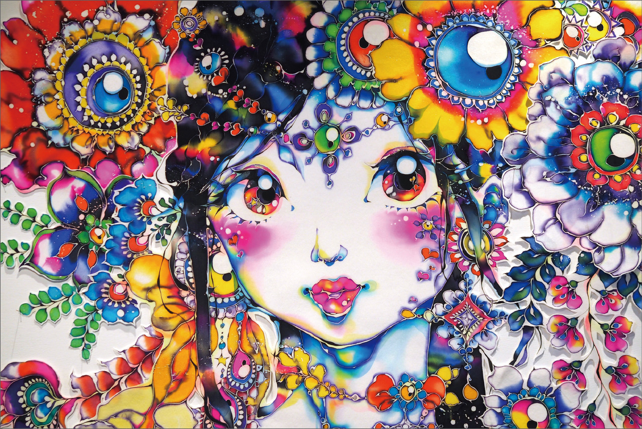 伝統技法“ろうけつ染”で世界にひとつの半襟を作成！ プレミアムワーク