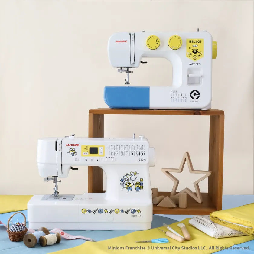 ミニオン」デザインのコンピュータミシン「J320M」・ 電動ミシン