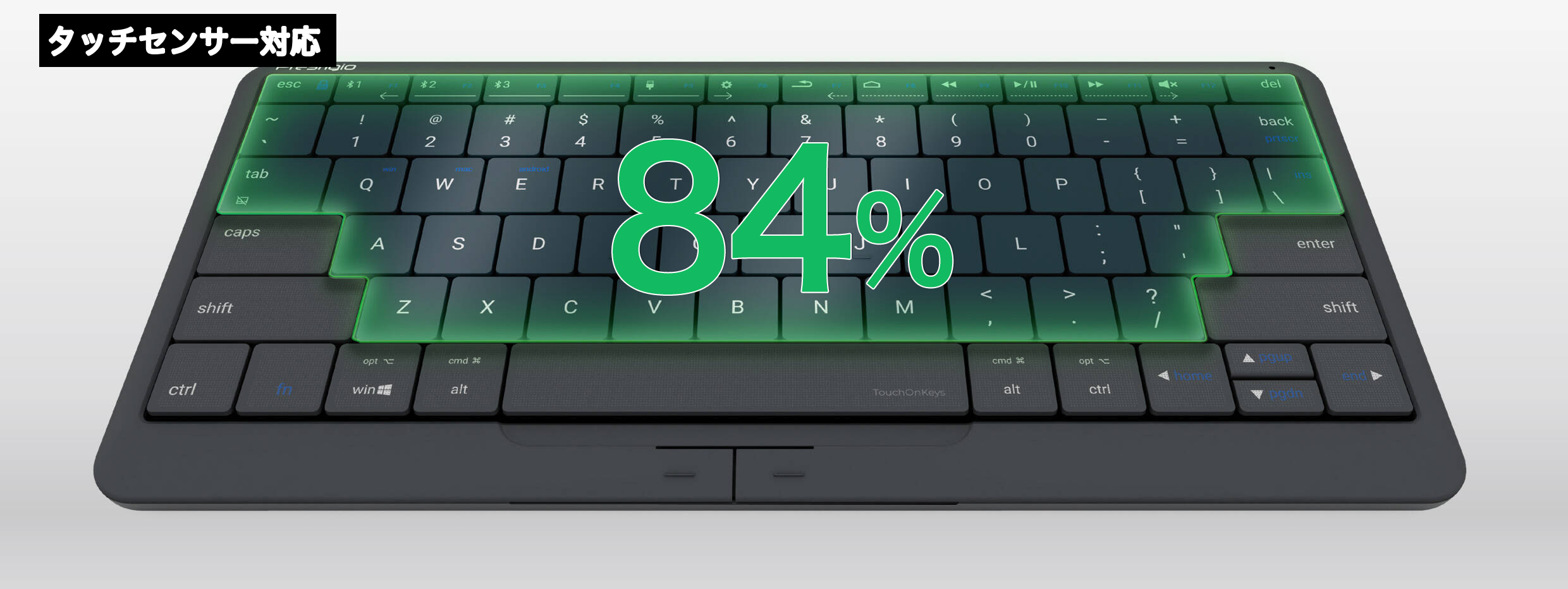マウスとタッチパッドが搭載された次世代キーボード Click&Touchに新