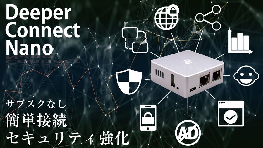 自宅のネットワークセキュリティを手軽に強化できる 「Deeper Connect