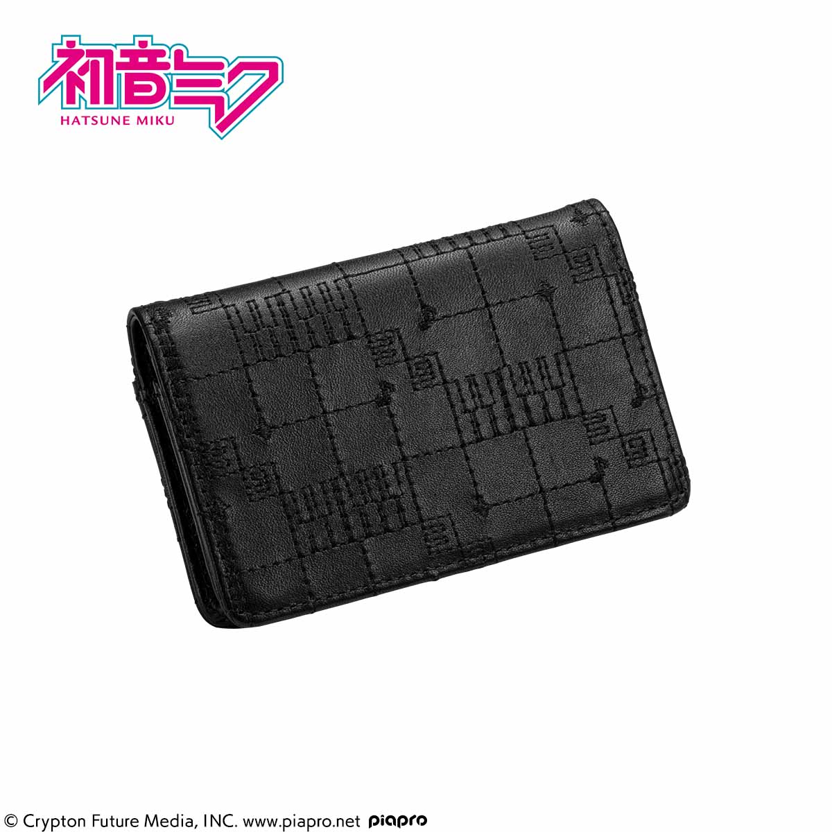 初音ミク』をイメージした スタイリッシュな本革財布と名刺入れが