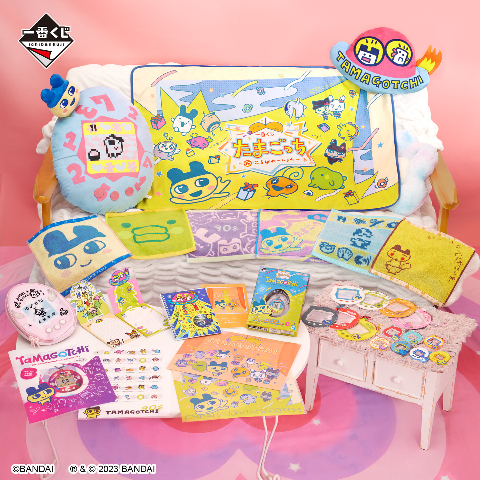 たまごっち」コラボの一番くじが登場！限定たまごっちや 約40cmの