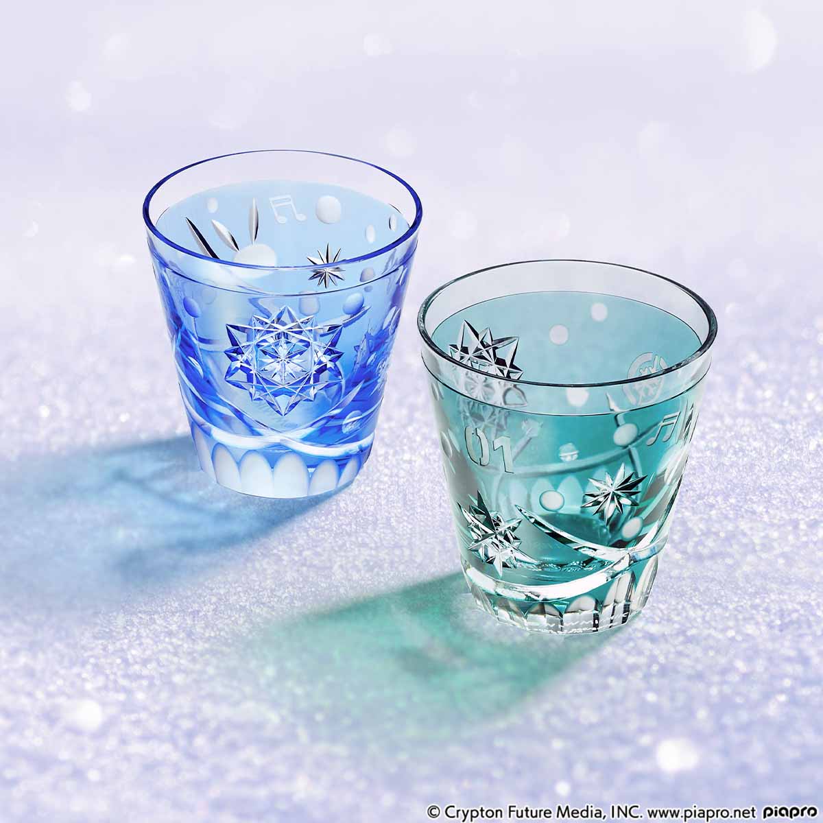 初音ミク』と伝統工芸・江戸切子のコラボ第3弾！ 『雪ミク』をイメージ