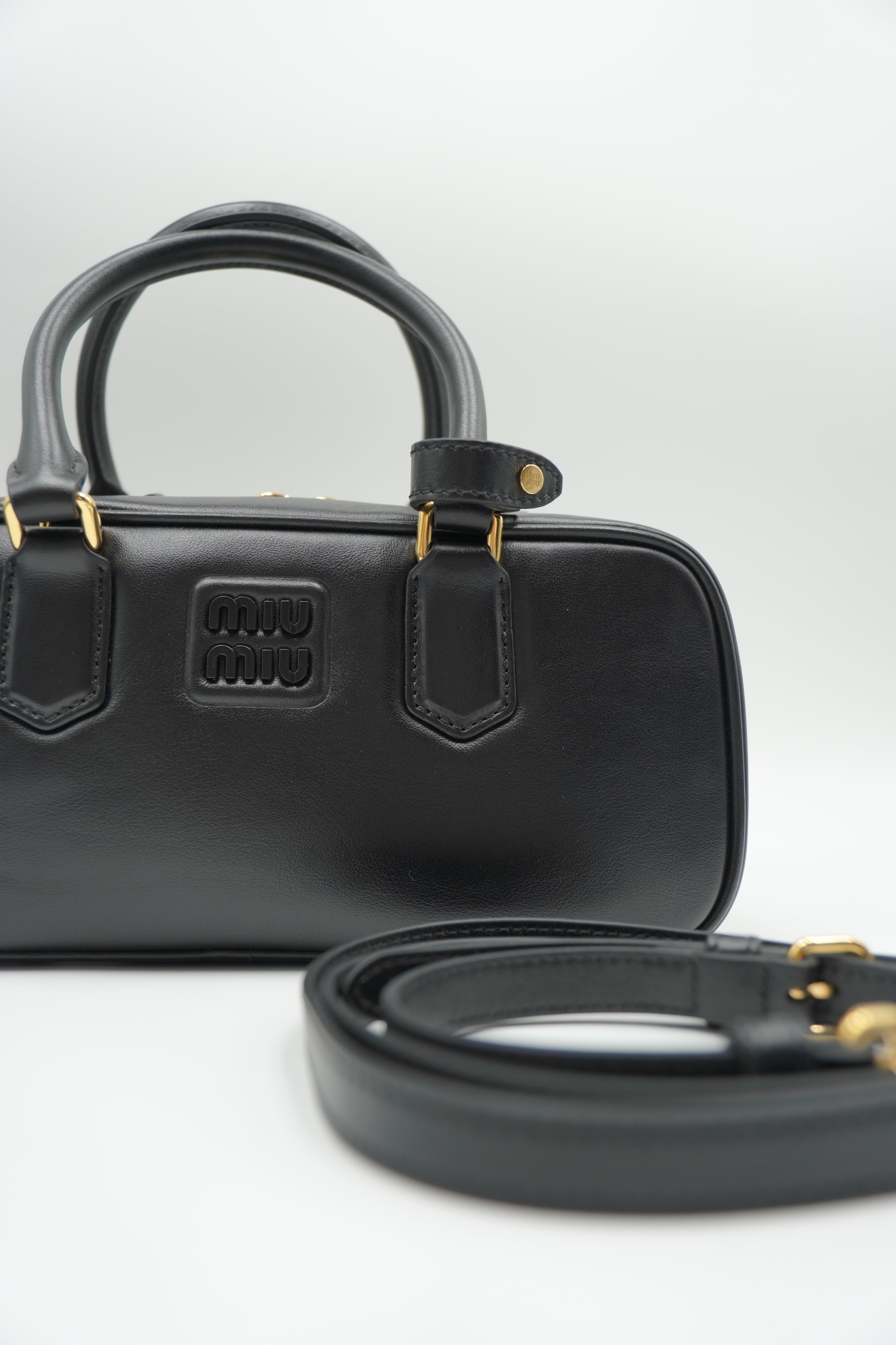 Miu Miu Arcadie Large Black Bag - Authentic Pre-Owned