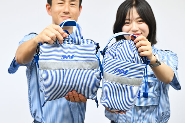 ANA、グラハン制服もアップサイクル ミニトート2種類