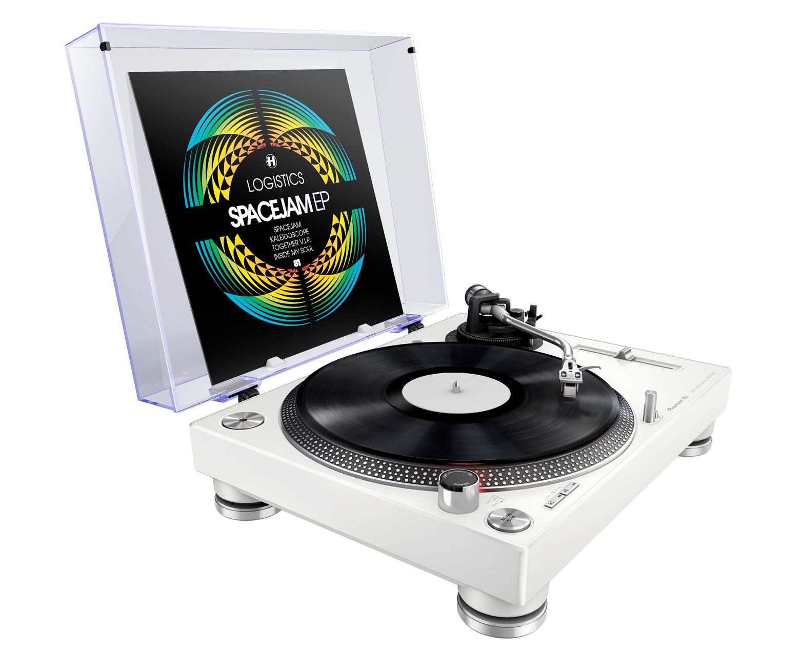 Pioneer DJ PLX-500 White | Direct Drive Professional Turntable