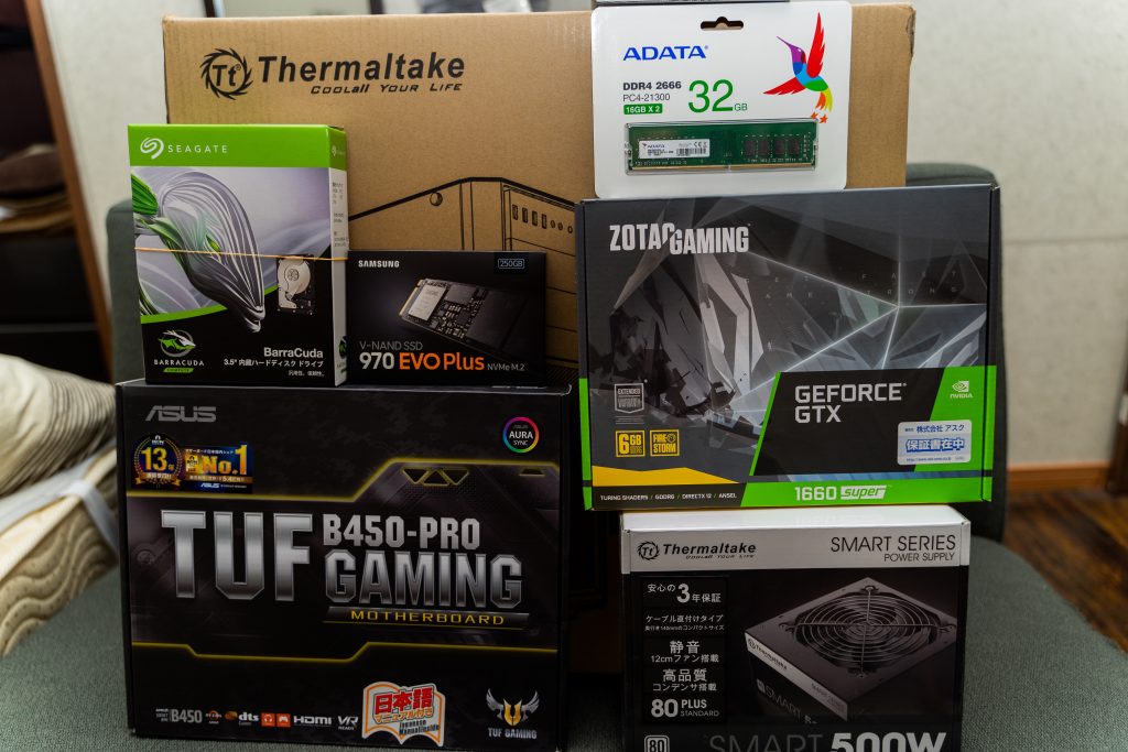 デスク作業環境 #5】自作PC初心者がRyzen 7 3700XではじめてPCを作って