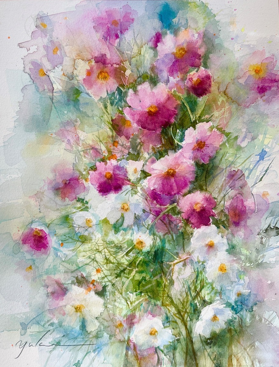 コスモス」 by yukie｜Artmeter｜暮らしを彩るアートが、きっと見つかる