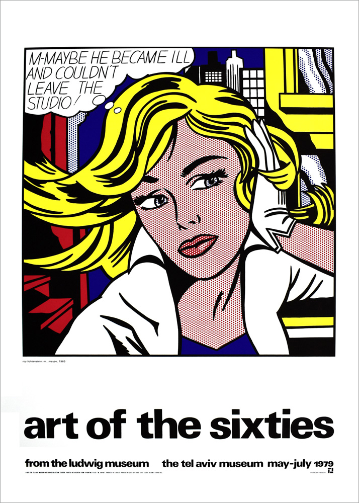 ロイ・リキテンスタイン ポスター かもね…(1965) B1926|アート
