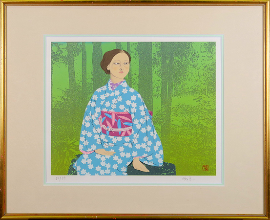 森田曠平「夕涼み」卸売価格で販売