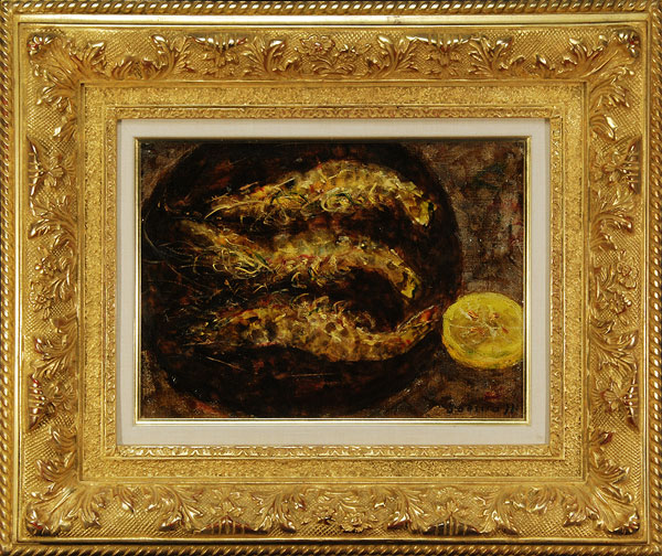 宮本三郎 「海老」 油彩4号｜【Arts Ship】のむら画廊