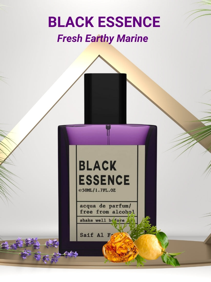 Black Essence - Fresh Earthy Marine Acqua Perfume - Arabian
