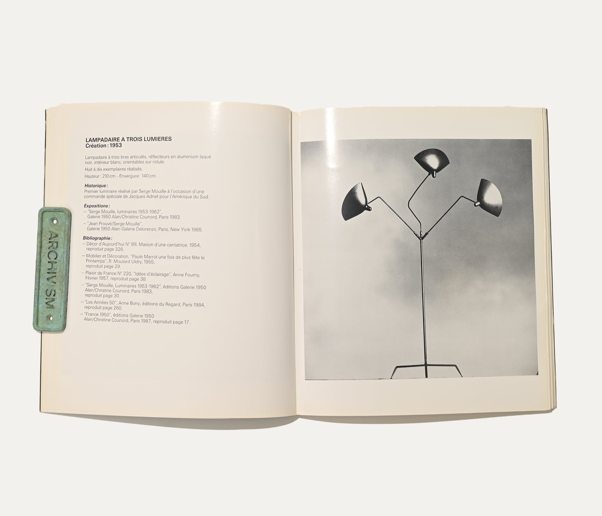 Serge Mouille, Luminaires, Le Regard D'Alan Editions, 1993 – ARCHIVISM