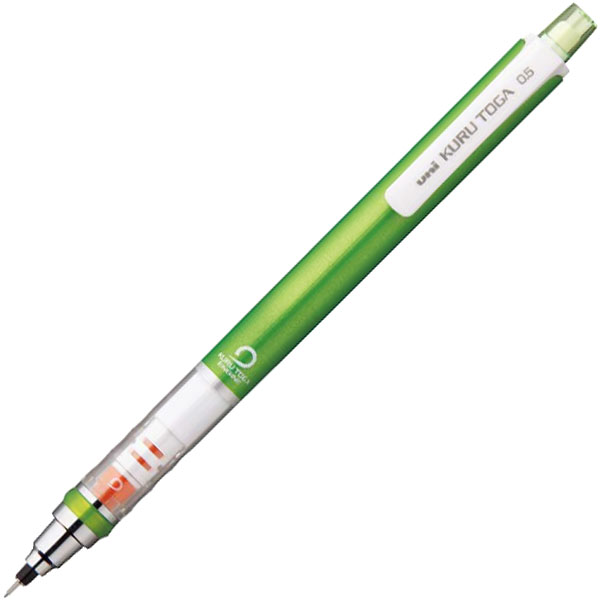 シャープペン クルトガ スタンダードモデル 0.5mm M5-450 1P グリーン