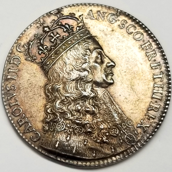 イギリス チャールズ2世戴冠記念 1661年 銀メダル NGC MS62 | ARK