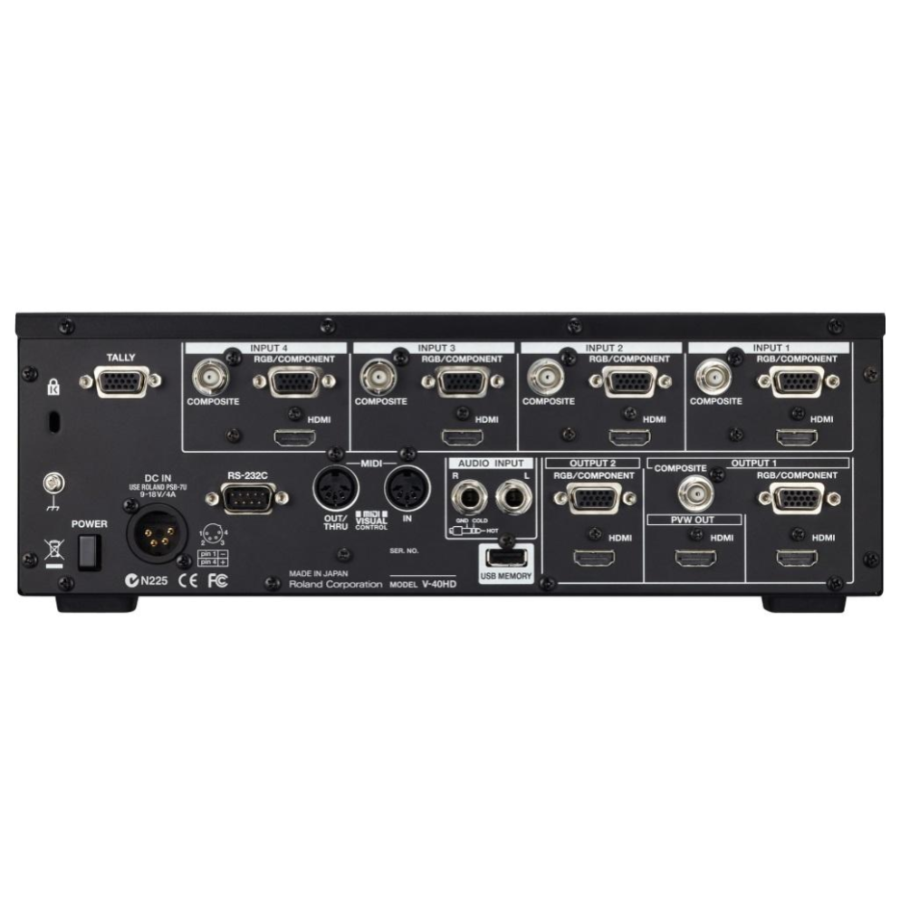 マルチフォーマットビデオスイッチャー（V-40HD）の製品詳細｜映像音響